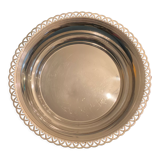 Hollow plate silver metal openwork contours