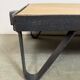 Table basse industrielle noire, années 1960