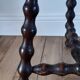 Stool vintage tripod wooden plant beaded feet