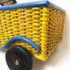 Wicker truck and handmade wood, 1960-70
