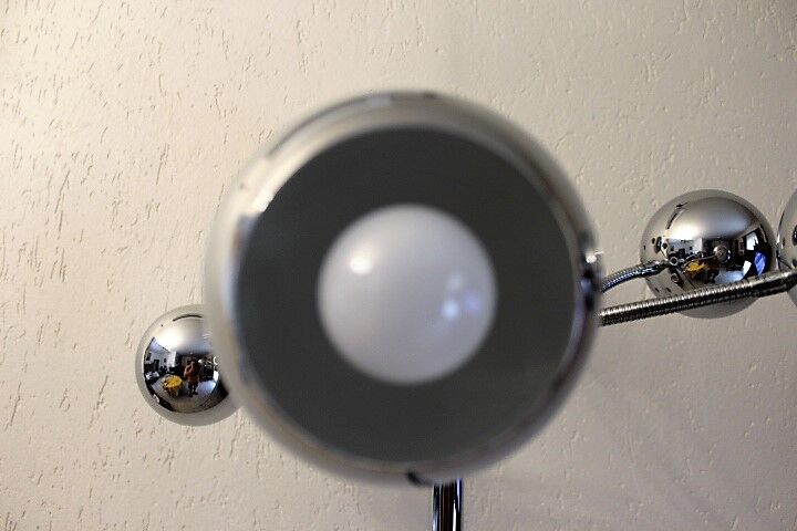 Lampadaire space age 5 feux eye ball articulés
