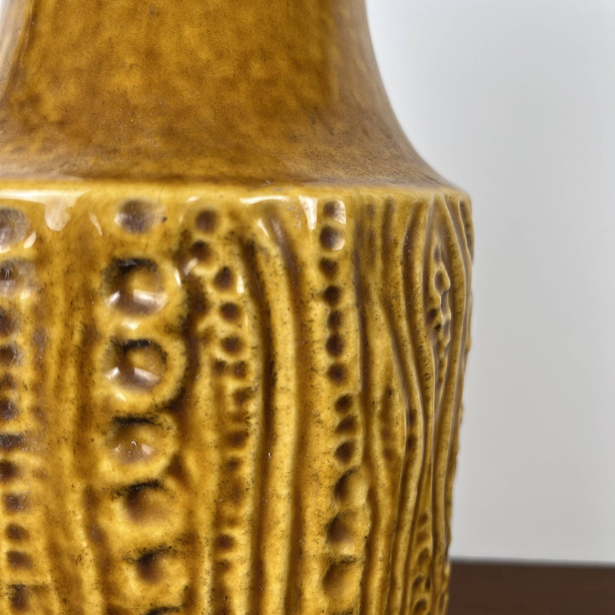 Vase "reptile" West Germany jaune , Europa