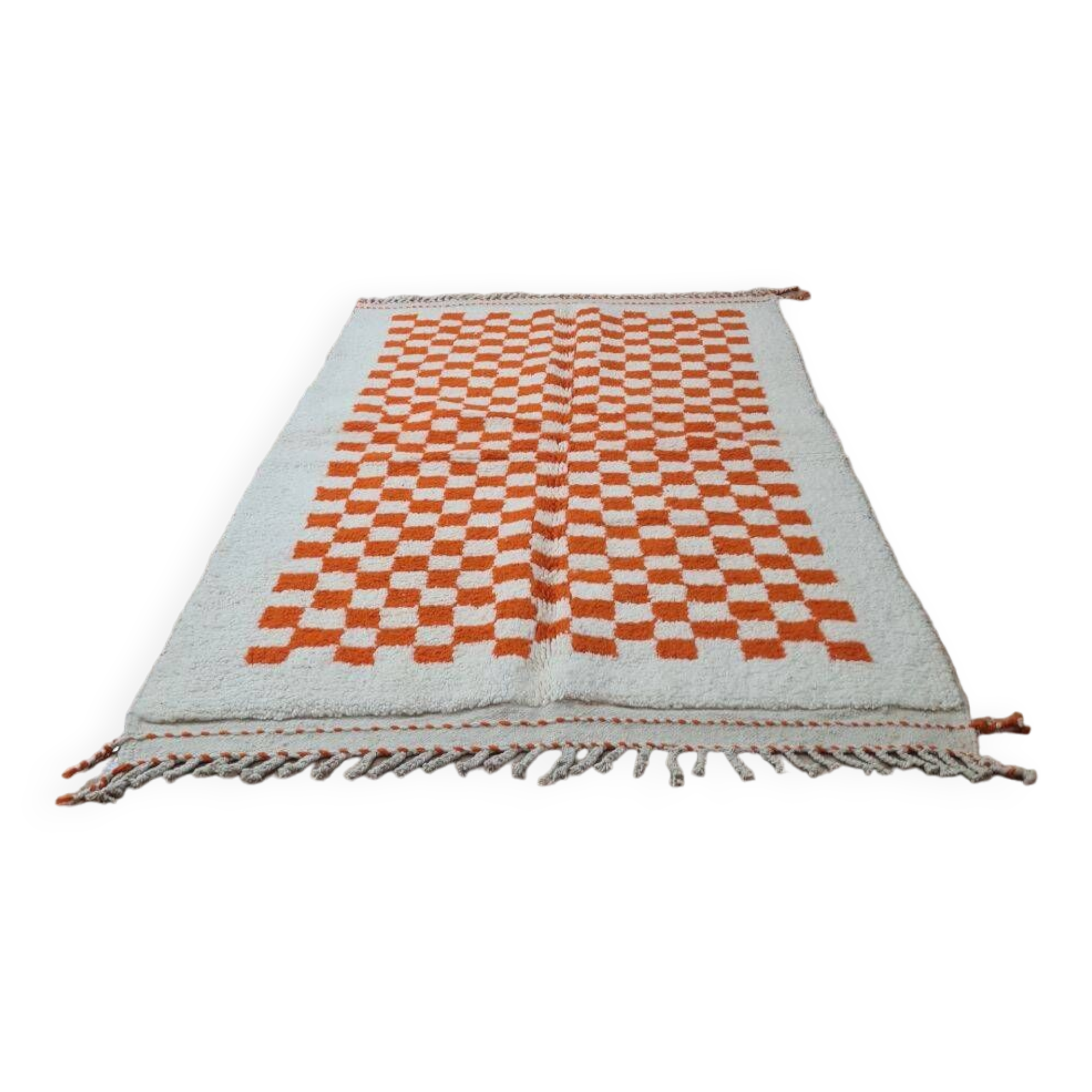 Handmade wool Berber rug 250x150 cm