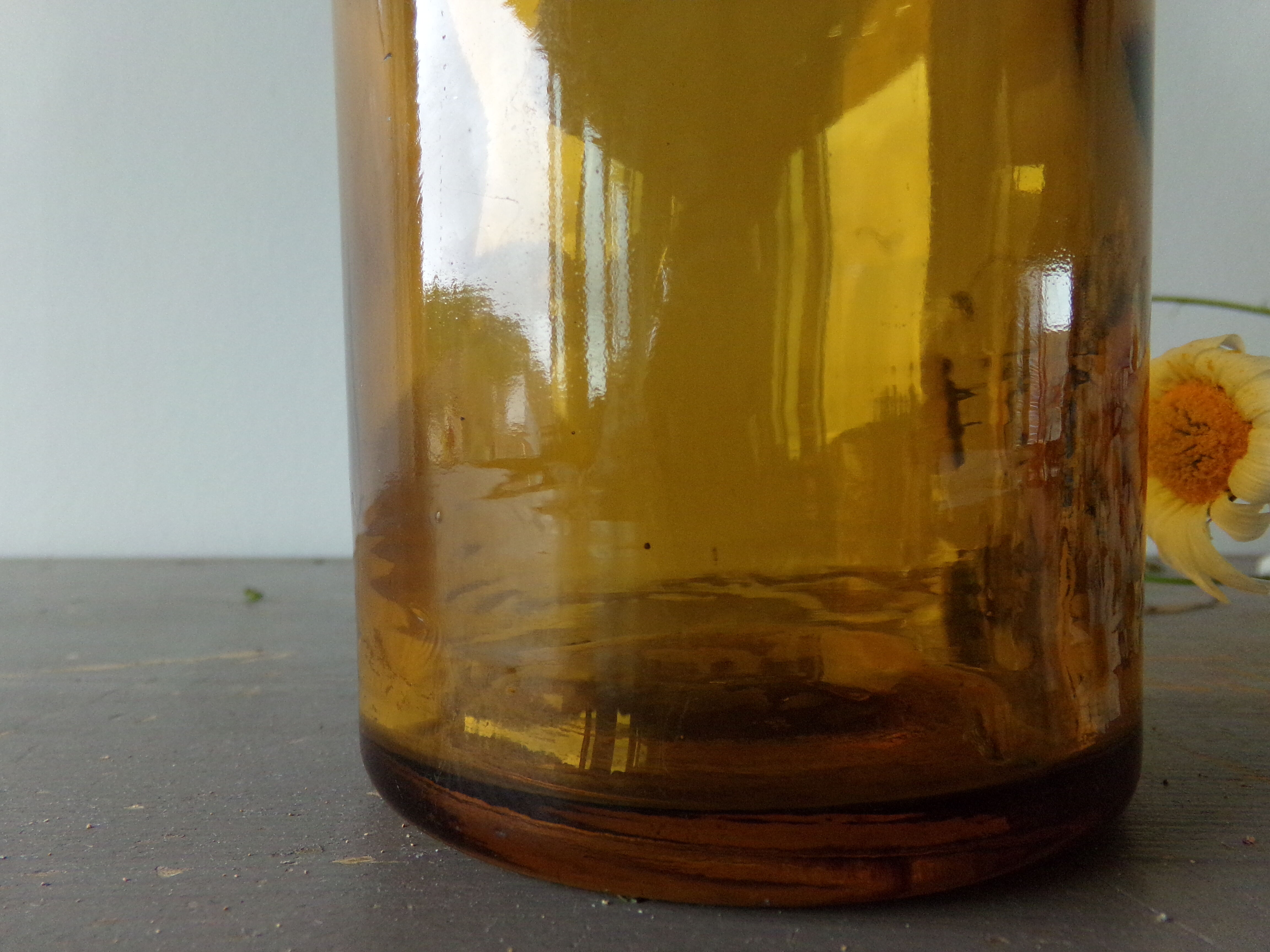 Old amber bottle St Raphael