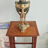 19th century Empire style gilded bronze cassolette lamp