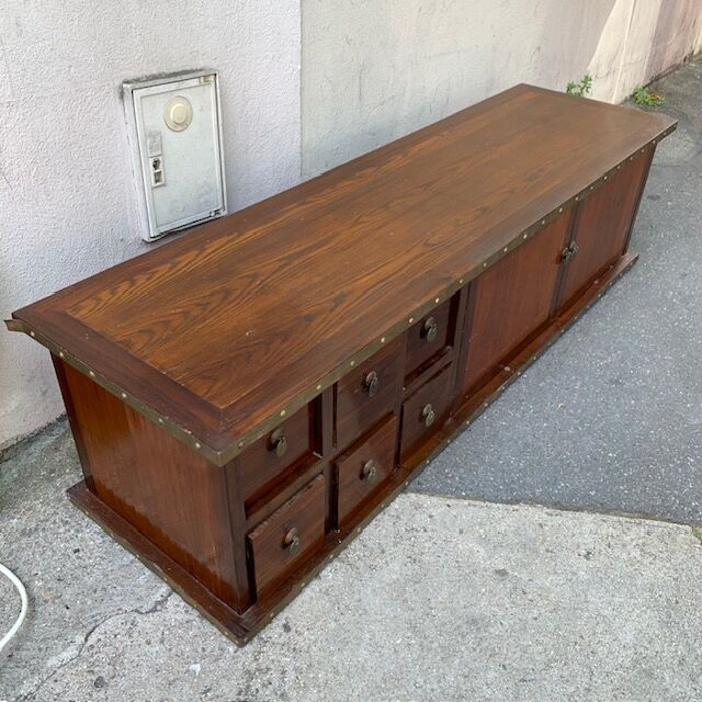TV stand in exotic wood