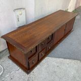 Meuble TV en bois exotique