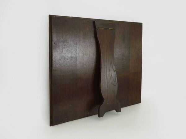 Très grand Miroir Psyché en bois de noyer. Miroir cache bible orthodoxe. XIXème. 53X63 cm - 20,86X24