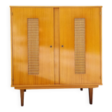 Wardrobe, shelves, rattan, vintage, 60s
