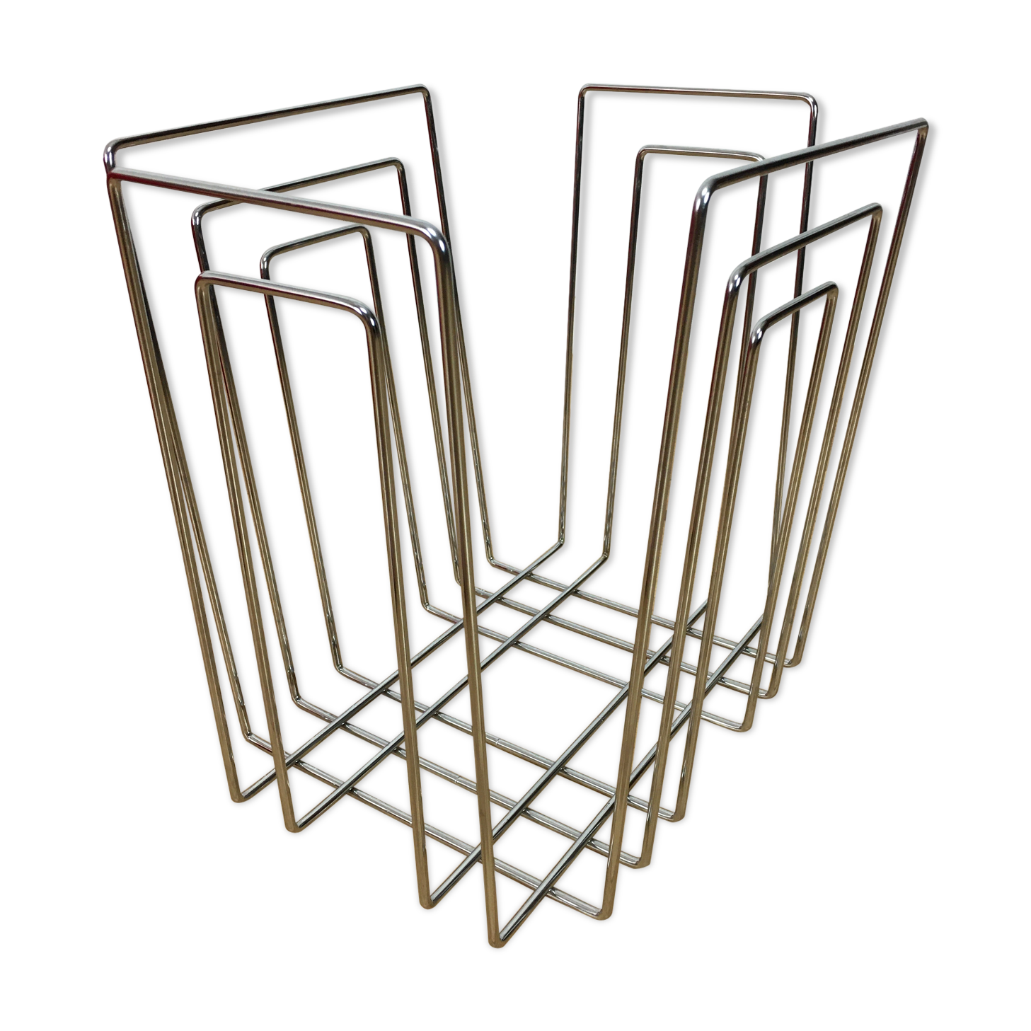 Willy Glaeser chrome magazine rack for TMP, 80