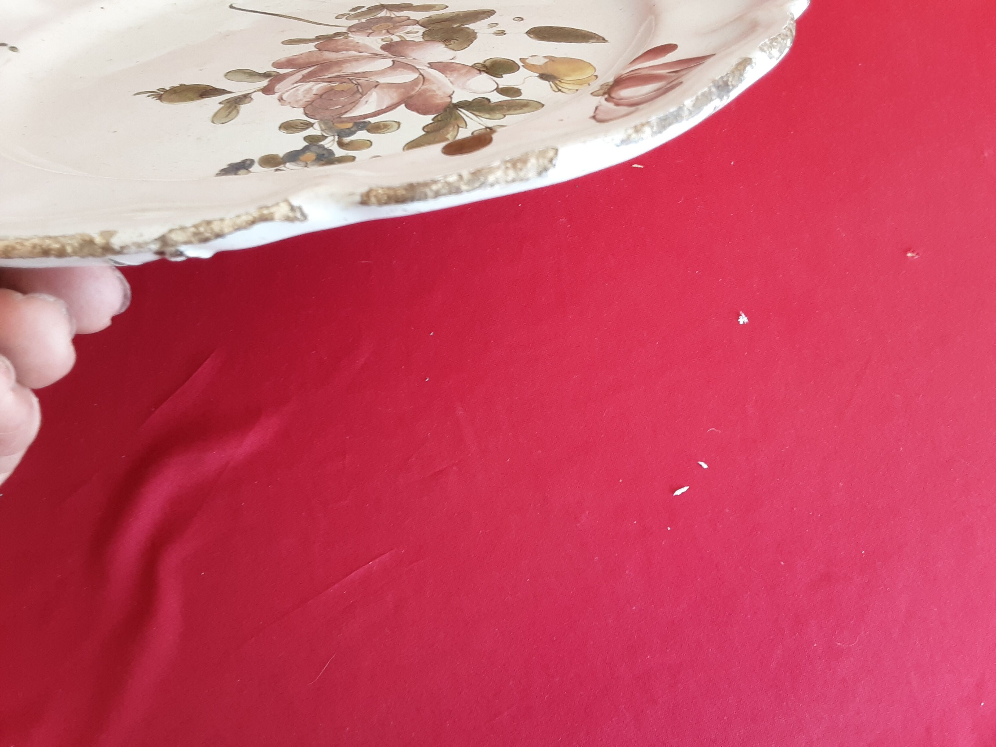 Old plate faience of strasbourg