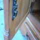Rustic oak chest of drawers from the 1950s | Solid wood | Hand-forged fitti
