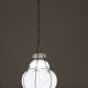 Amazing Large Venetian Lantern in Murano Reticello Glass, 1940s