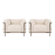 2 LC3 armchairs by Le Corbusier
