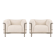 2 LC3 armchairs by Le Corbusier