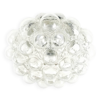 Grand plafonnier en verre à bulles du milieu du siècle par Helena Tynell pour Limburg, Allemagne, années 1960/1970