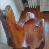 Exotic wood armchair