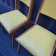 2 armchairs, 2 chairs 50s wooden