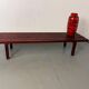 Mid-century modernist wooden wenge slat bench coffee table by Gijs Bakker for Castelijn, 1970s