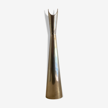 Soliflore ou vase midcentury Cardinal en métal argenté, design Lino Sabattini, Christofle Gallia