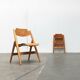 Set of folding chairs for children SE 18 German mid-century by Egon Eiermann for Wilde+Spieth, 1950s