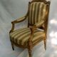 Queen's chair in gilded wood Louis XVI style