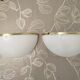 Vintage Metalarte wall sconces – half-moon