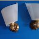 2 Appliques Année 50, laiton, plastique
