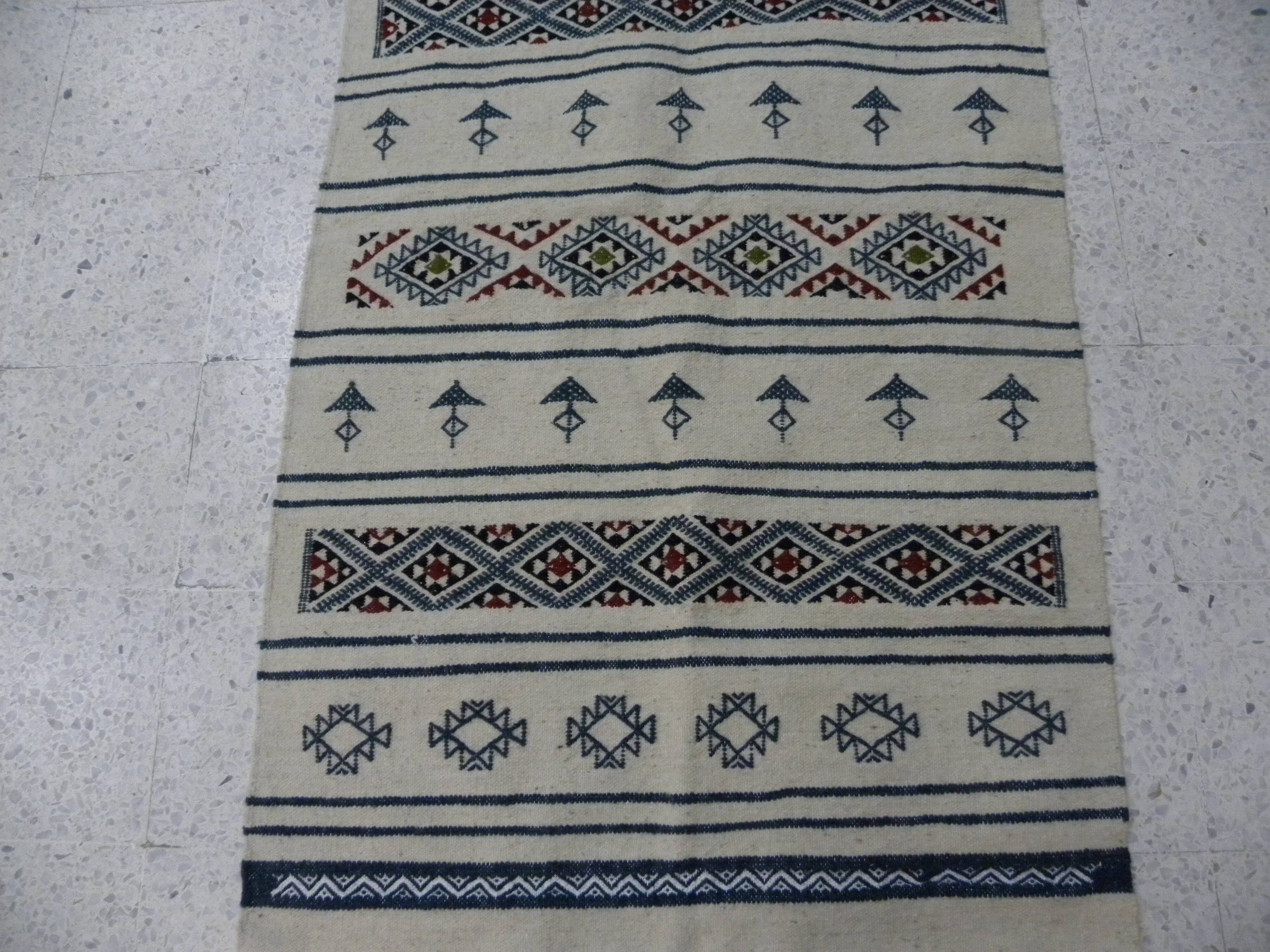 Traditional Tunisian Berber Rug, Berber Accent Rug