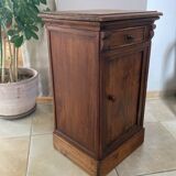 19th century solid wood bedside table