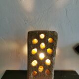 Brutalist-style stone lamp circa 1970