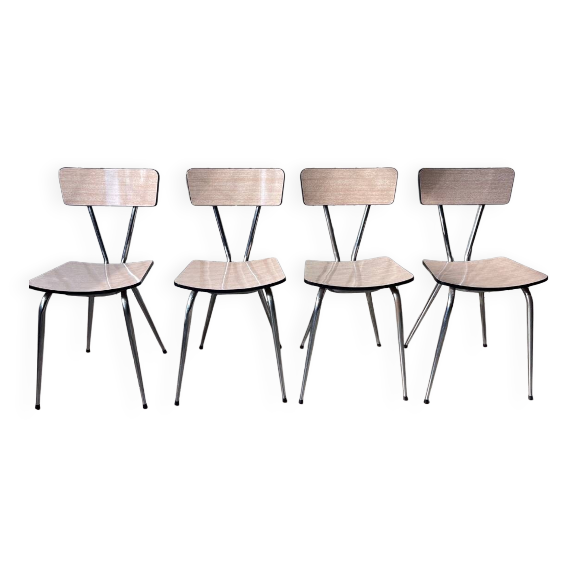 4 vintage Formica chairs