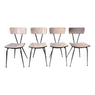 4 chaises vintage en Formica