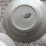 Set of 4 plates of the faience factory of gien