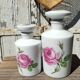 Antique white porcelain bottles