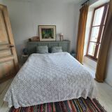 Cover bed cover in vintage crochet color ecru 220cm 230cm