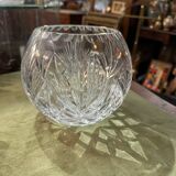 Round crystal vase