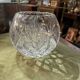 Round crystal vase