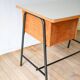 Formica, beech and black metal desk, Modernist Design, 1960