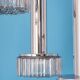 Large glass cascade chandelier designed for Staff Leuchten, Germany, 1970s.
