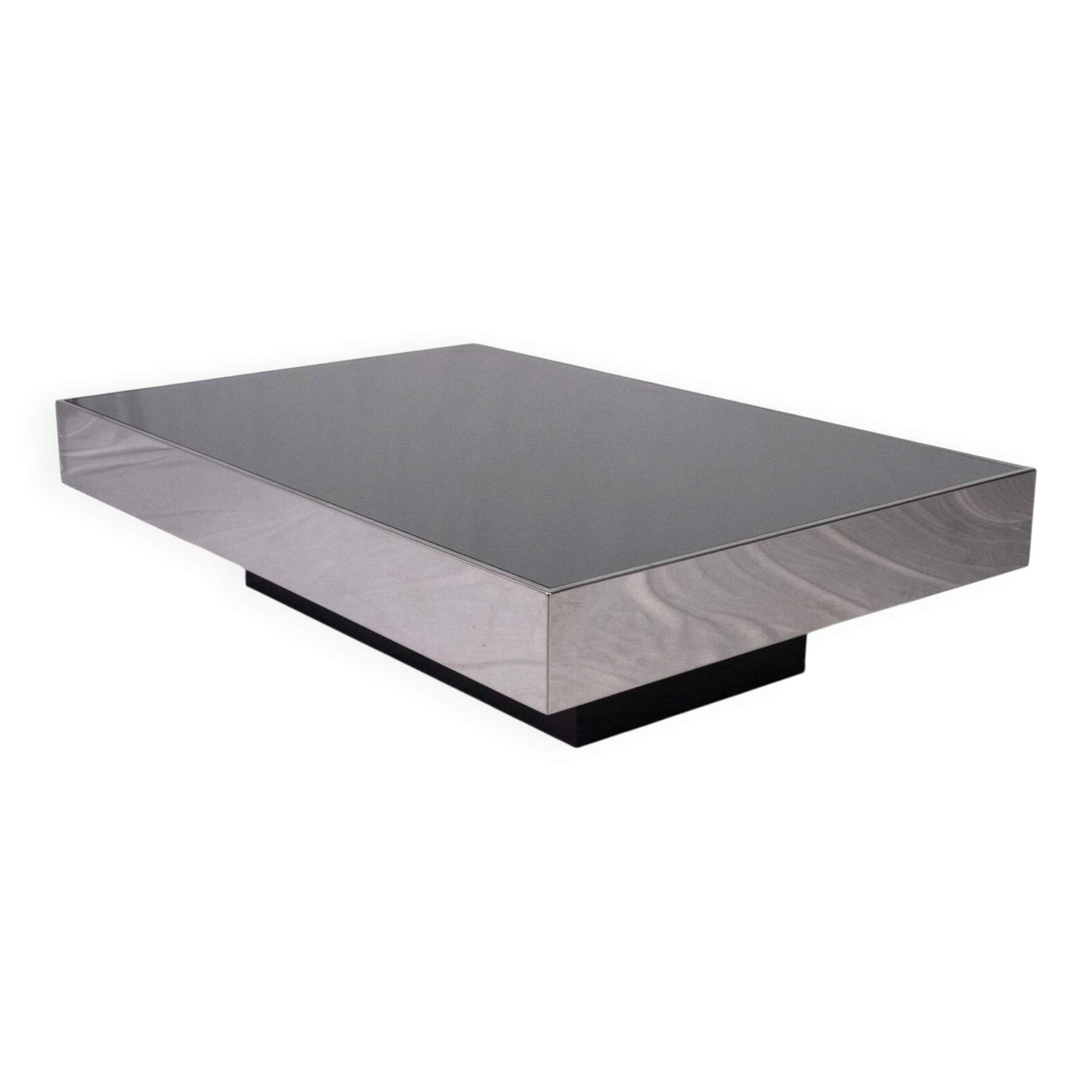 Mirror coffee table, Willy Rizzo for Cidue, Italy, 1970s