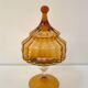 Amber glass dragée / sweet box Empoli (Italy) - Years