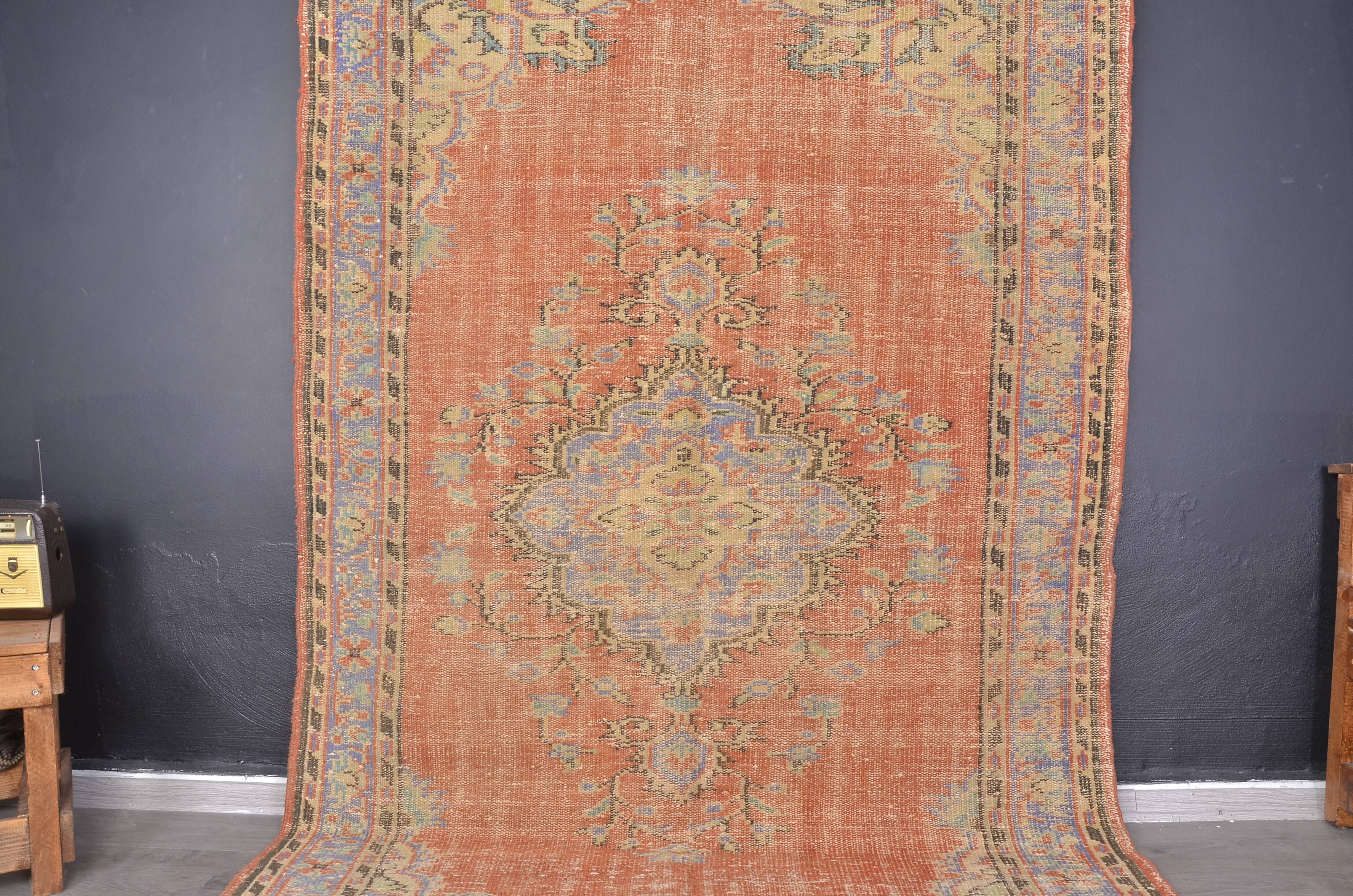 Vintage Turkish Wool Oushak Rug sku 688