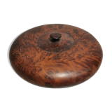 Beautiful Old Box, round, in Elm Magnifying Glass or Thuya
