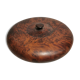 Boite ancienne ronde en loupe d'orme ou thuya