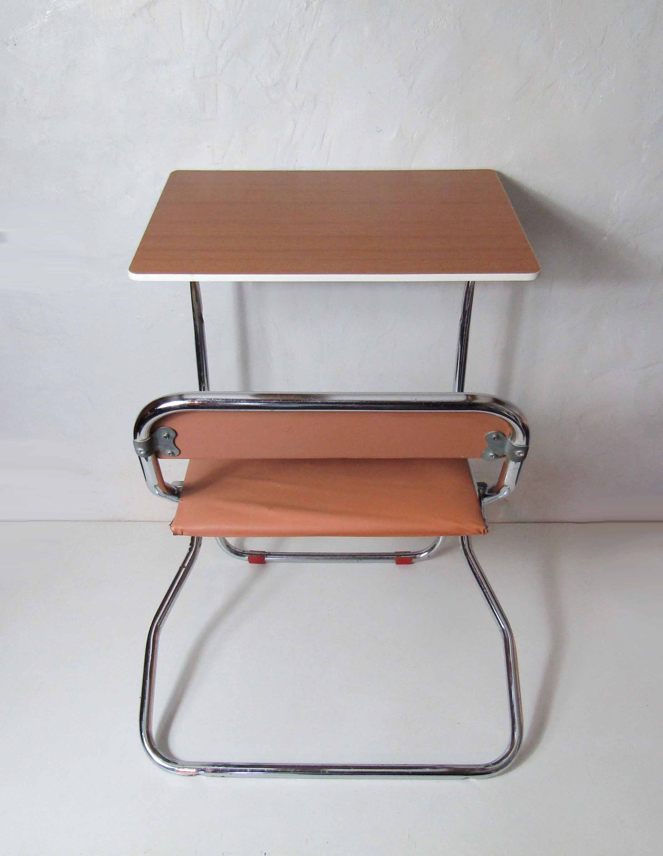 Former foldable gico desk for children chrome skai formica