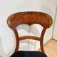 Biedermeier Shovel Chairs in Walnut, Roots Veneer, South Germany, 1845, Set of 6