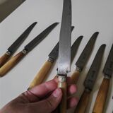 Couteaux Estebe, virole argent