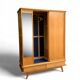 Vintage wardrobe with compass feet 1960