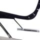 Scandinavian mid-century armchair in chrome and plaiting